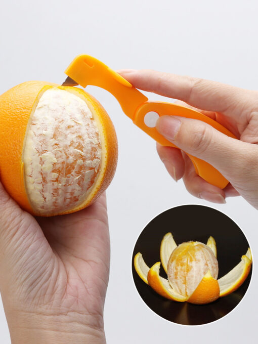 Durable Long Handle Household Orange Peeler