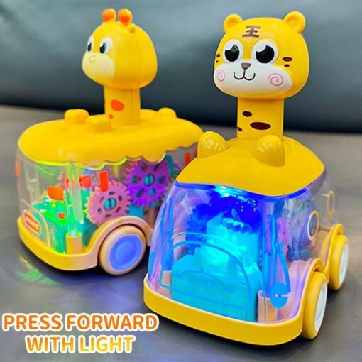 Light Gear Car Press Sliding Inertia Children's Toy