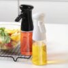 Transparent Press-on Cooking Oil BBQ Spray Bottle
