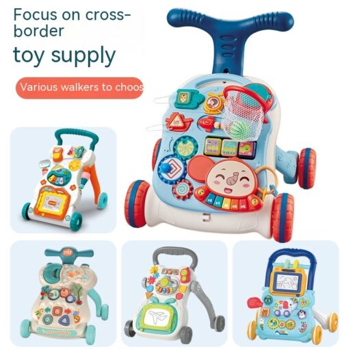 Multi-functional Baby Anti-flip Hand Push Walker Toy