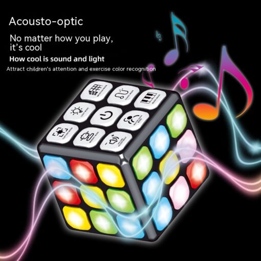 Multi-function Children's Lighting Music Rubik's Cube Toy