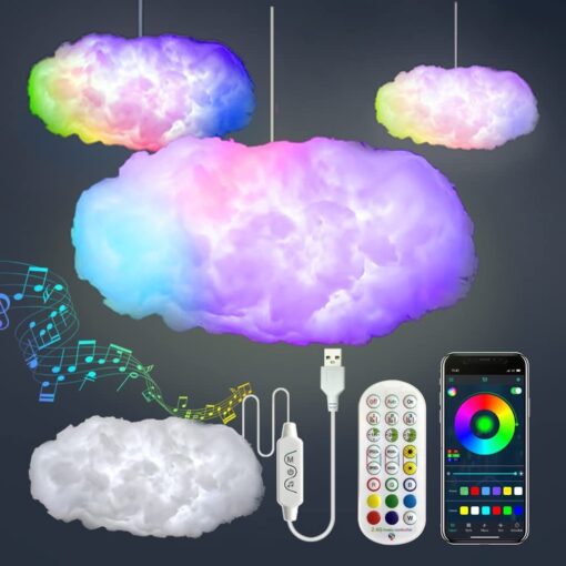 RGB Light Simulation Clouds Bedroom Room Light