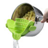 Universal Silicone Clip-on Pan Pot Pasta Strainer