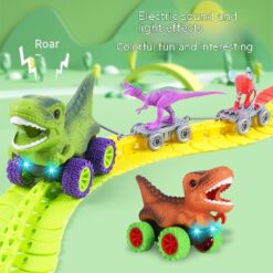 Electric Children's Roller Coaster Dinosaur Track Toy