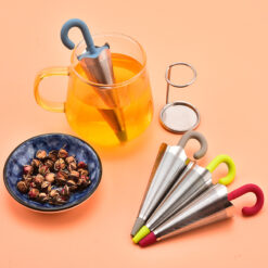 Creative Silicone Stainless Steel Umbrella Tea Strainer