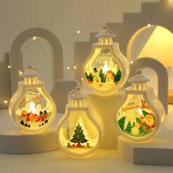 Christmas Romantic Ornaments Night Light Lamp