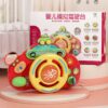 Children's Cartoon Simulation Co-pilot Steering Wheel Toy