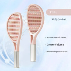 Tennis Racket Fluffy Hair Massage Detangler Curly Comb