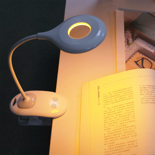 Desk Clip Flexible Long Arm USB Touch Light Reading Lamp