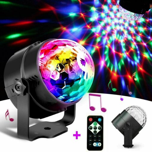 Disco Party Lights Strobe LED Ball Sound Dance Lamp