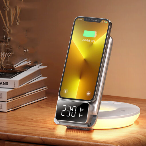 Multifunctional LED Digital Display Wireless Charger Stand