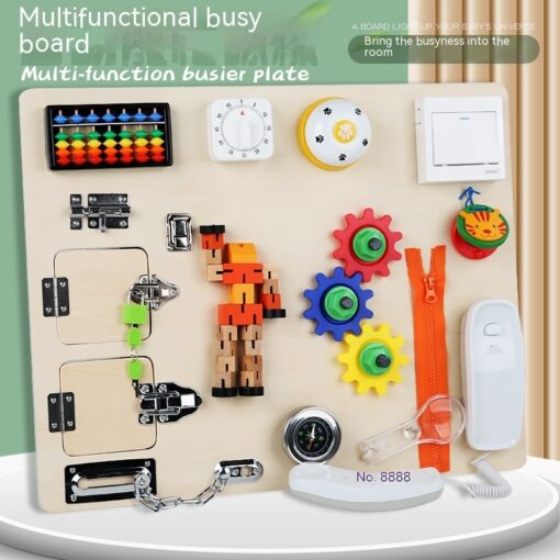 Multifunctional Early Educational Busy Board Unlocking Toy