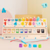 Wooden Magnetic Color Recognition Numbers Board Game