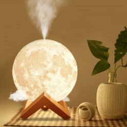 Creative Lunar Night Light Bedroom Aromatherapy Humidifier