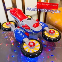 Creative Electric Deformation Motorcycle Stunt Rotating Toy