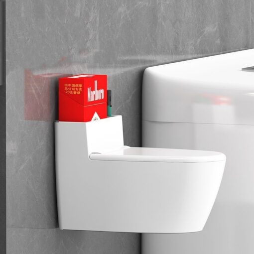 Creative Wall-mounted Toilet Shaped Bathroom Ashtray