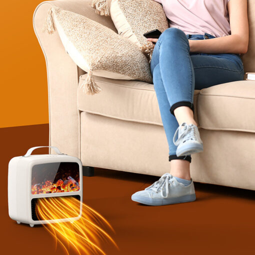 3D Flame Simulation Desktop Quick Heat Warm Air Blower