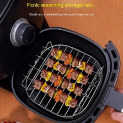 Stainless Steel Double Layer Air Fryer Grill Steamer Rack