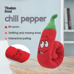 Chili Shape Smell Food Hiding Puzzle Pet Sound Toy