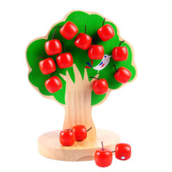 Wooden Magnetic Apple Tree Early Educational Wooden Toy