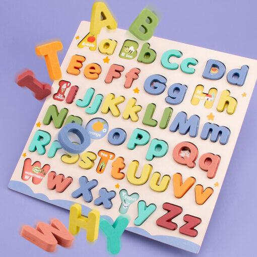 Children's Early Educational Wooden Letter Puzzle Toy