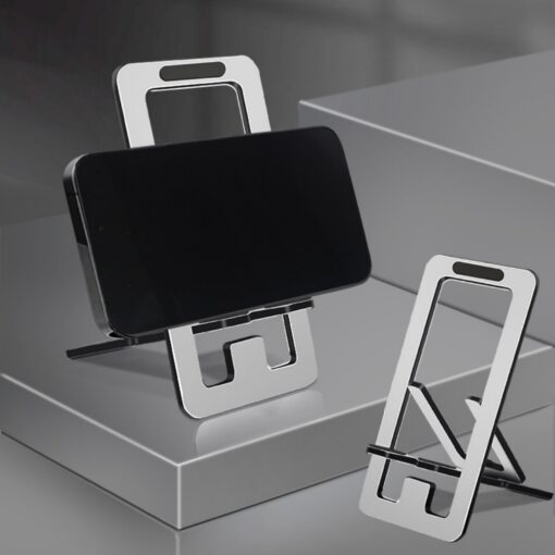 Portable Aluminum Alloy Card Type Phone Stand Holder