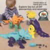Children's Puzzle DIY Assembled Dinosaur Robot Toy