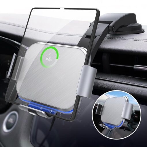 Wireless Folding Car Mount Phone Holder Charger - Image 2