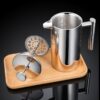 Stainless Steel Double-layer French Press Coffee Pot