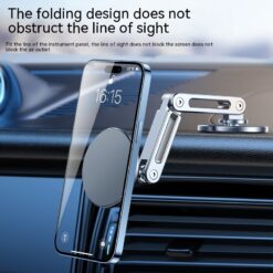 360 Degree Rotating Aluminum Magnetic Car Phone Holder