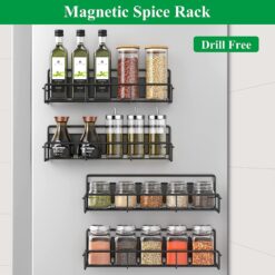 Magnetic Punch-free Kitchen Refrigerator Shelf Rack