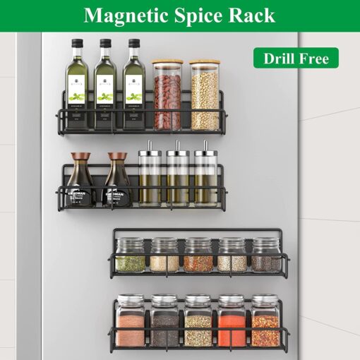 Magnetic Punch-free Kitchen Refrigerator Shelf Rack