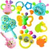 Interactive Early Educational Toddler Rattle Teether Toy