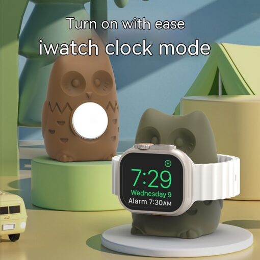 Creative Silicone Owl Watch Charger Base Stand