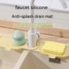 Portable Silicone Kitchen Faucet Sink Rack Draining Pad