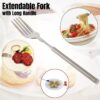Creative Stainless Steel Telescopic Tableware Barbecue Fork