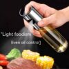 Kitchen Household High-pressure Glass Oil Spray Bottle