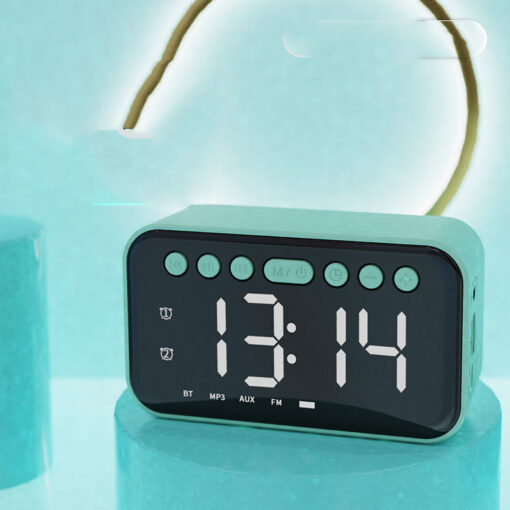 Smart Mini Dual-time Alarm Clock Bluetooth Speaker