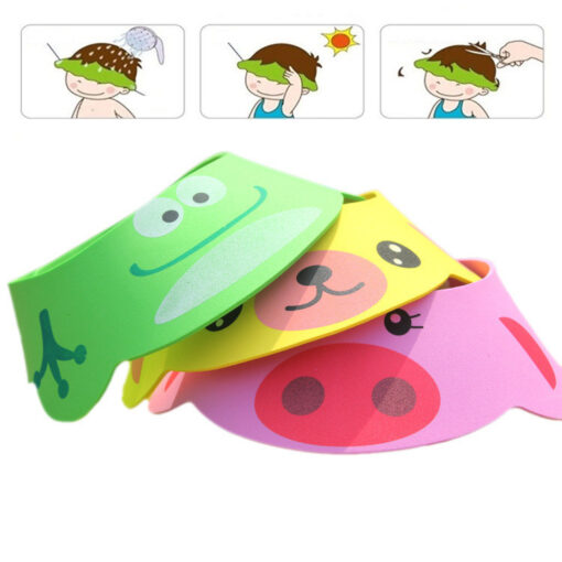 Multifunctional Adjustable Cartoon Bathing Baby Hat