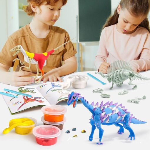 Creative Handmade DIY Dinosaur Modeling Clay Toy