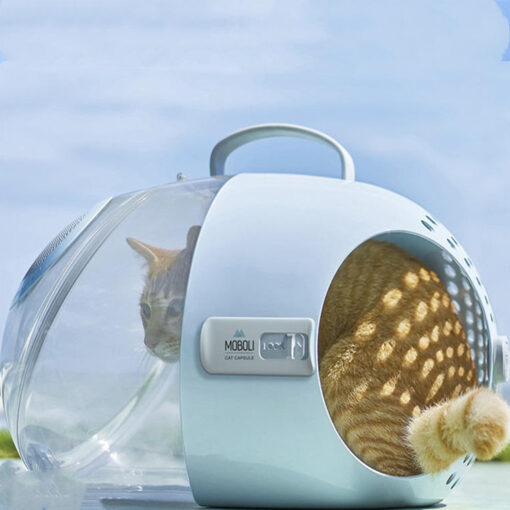 Portable Transparent Space Capsule Cat Carry Bag