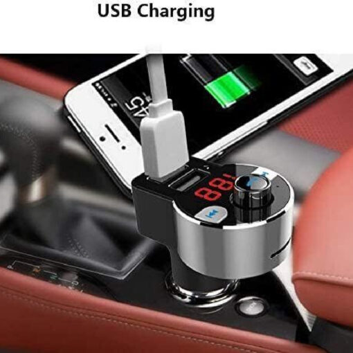 Multi-function Aluminum LED Display USB Car Charger - Image 2