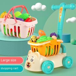 Simulation Shopping Cart Children's Kitchen Trolley Toy