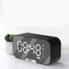 Portable Rechargeable Mirror Alarm Clock Speaker