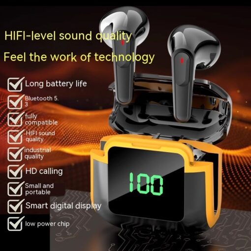 Portable Wireless Smart Digital Display Bluetooth Headset