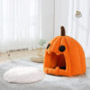 Cute Pumpkin-shaped Semi-Enclosed Warm Pet Nest