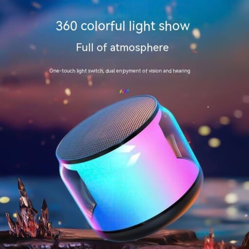 Portable RGB LED Light Small-sized Bluetooth Speaker