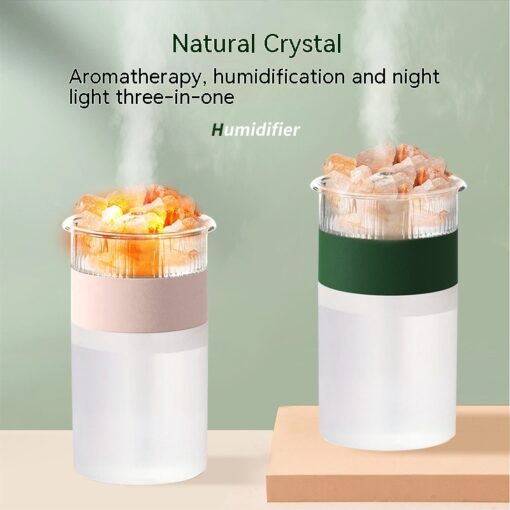 Colorful Himalayan Salt USB Humidifier Lamp