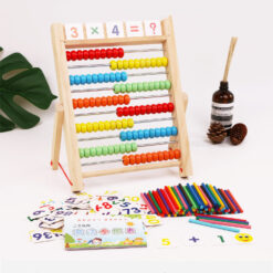 Colorful Wooden Calculation Digital Educational Abacus Toys