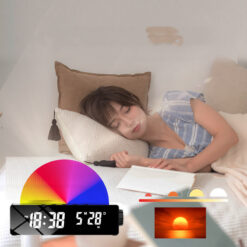 Creative Colorful LED Light Alarm Clock